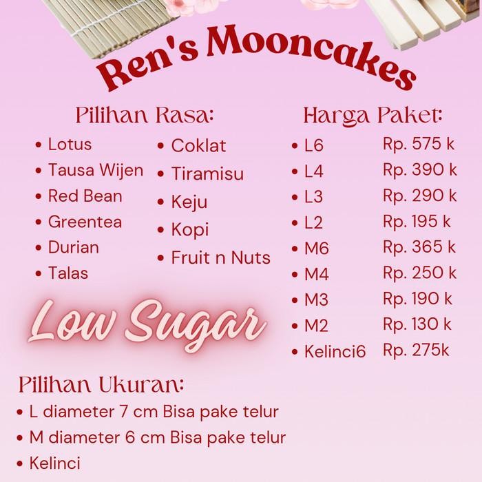 

Mooncake By Request | Low Sugar Mooncakes | Ren'S Mooncakes | Home Made Mooncakes Terbaru 100 % Original