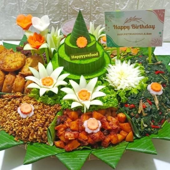 Tumpeng Nasi Kuning/Nasi Tumpeng/Tumpeng /5-25Porsi/Happyyesfood Terlaris 100 % Original