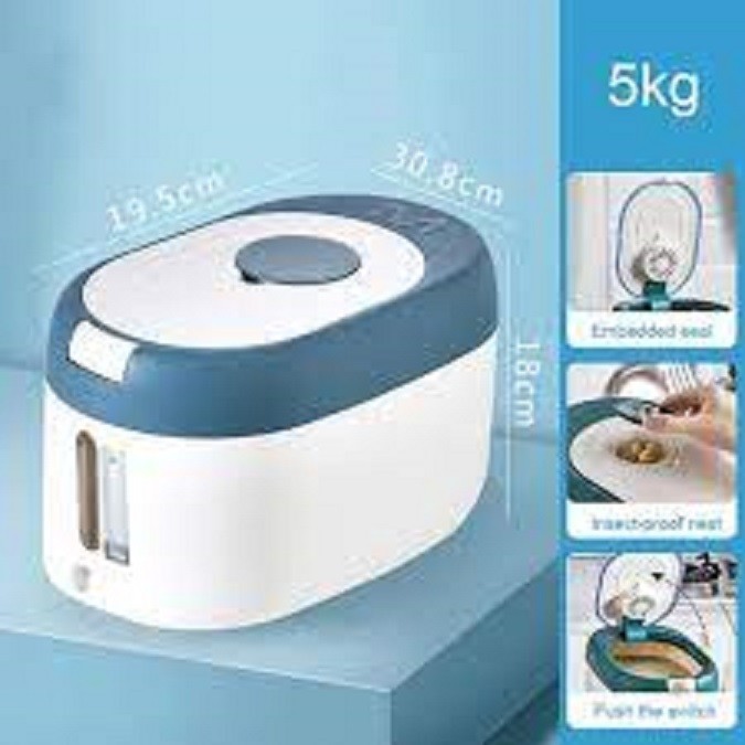 

Shenar - Dispenser Beras 10Kg Bahan Plastik Tebal Anti Kutu Dispenser