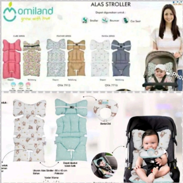 omiland alas stroller panda and feather series