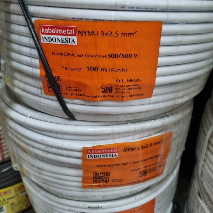 TERBARU kabelmetal nym 3x2.5 mm @100 meter