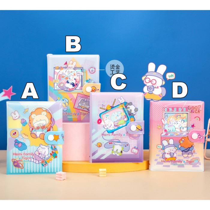 

Buku Diary Kancing Hemi Family X Tiger / Notebook Buku Tulis Anak 6510