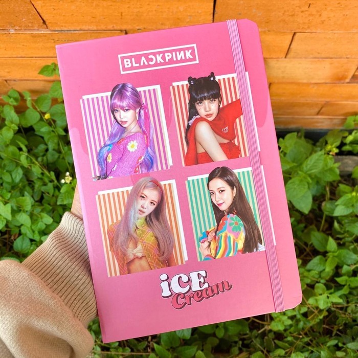 

Notebook Blackpink Buku Tulis Kpop Idol Diary Tali Pink Blink 707-02