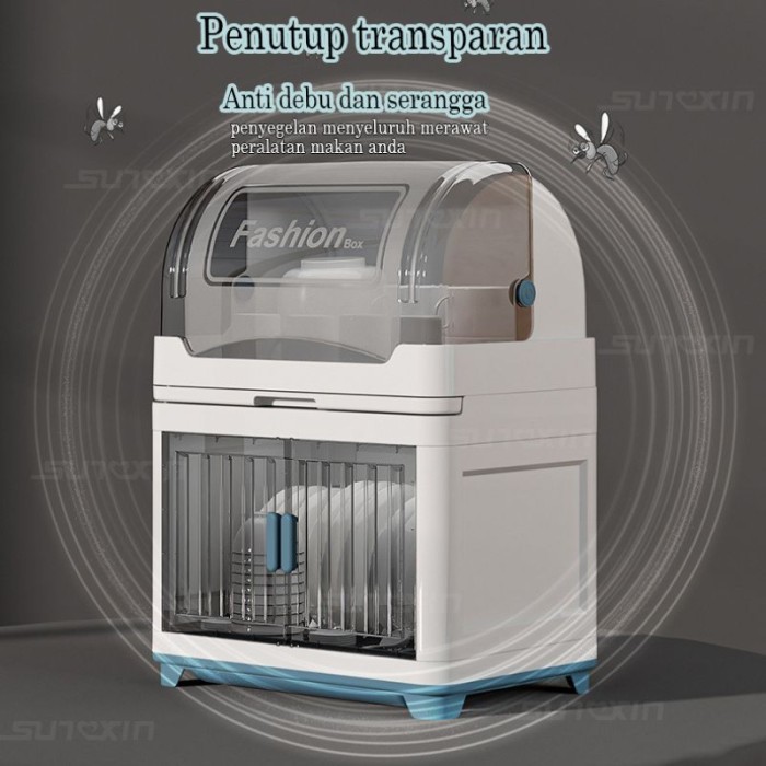 Sunxin rak piring wastafel S2201 rak cangkir rak piring Plastik