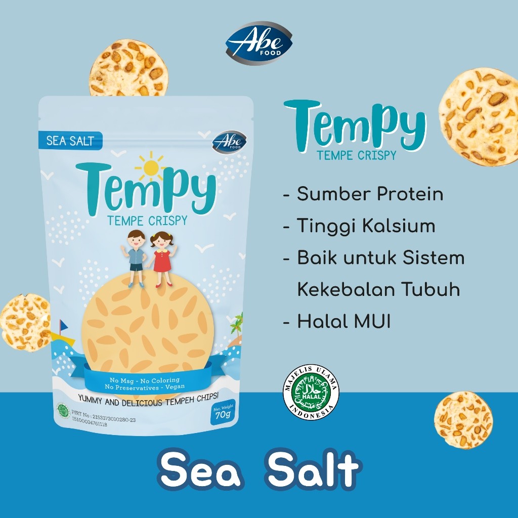 

Abe Food Tempy (Tempe Crispy) Bundle 5 pcs All Variant/ Snack Anak Sehat/ Kripik Tempe