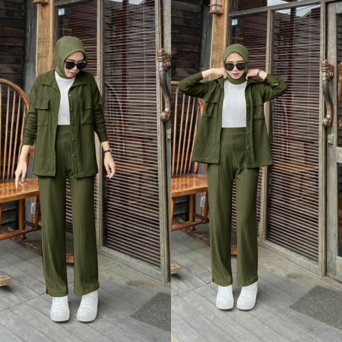 Setelan wanita BAJU DAN CELANA kekinian MODEL TERBARU 2023 -NABILA