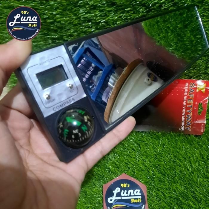Spion Tengah Mobil / Spion Kompas Dan Jam Terlaris 100 % Original