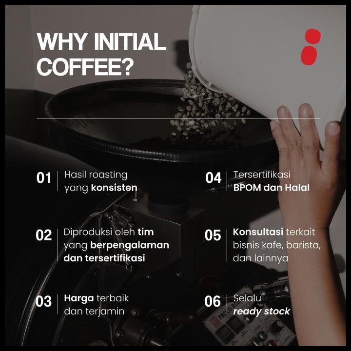 

Biji Kopi Full 100% Robusta Commercial Initial Coffee 1 Kg Original Best Quality