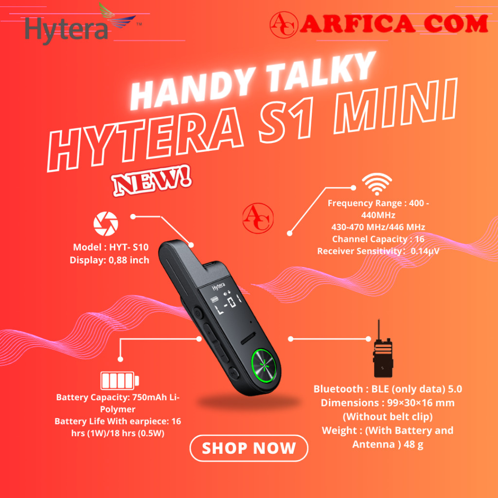 Hytera S1 Mini Series Uhf Original Garansi Resmi Hytera S Series S1 MINI Uhf