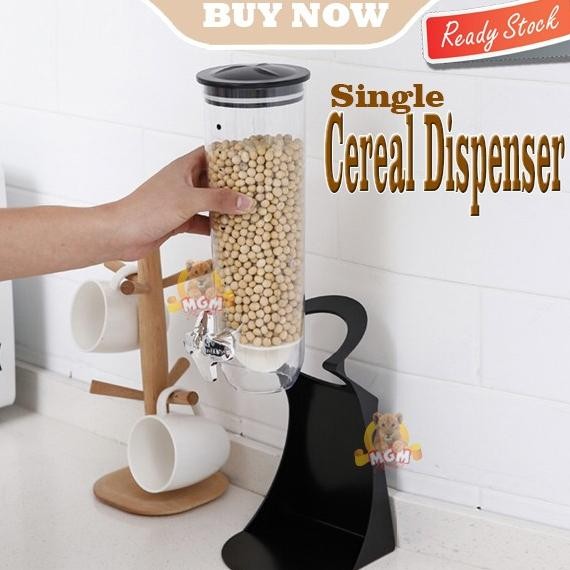 Sale Single Cereal Dispenser 250G Tempat Sereal Snack Kacang Biji Kopi