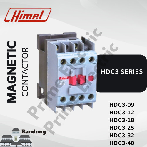 Murah HIMEL - HDC3 / SERIES / 3POLE / MAGNETIC CONTACTOR - HDC3-09 Non COD