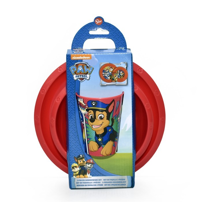 TERBATAS PAW PATROL Perlengkapan Makan Anak 3 Pcs Easy Set Paw Patrol Comic