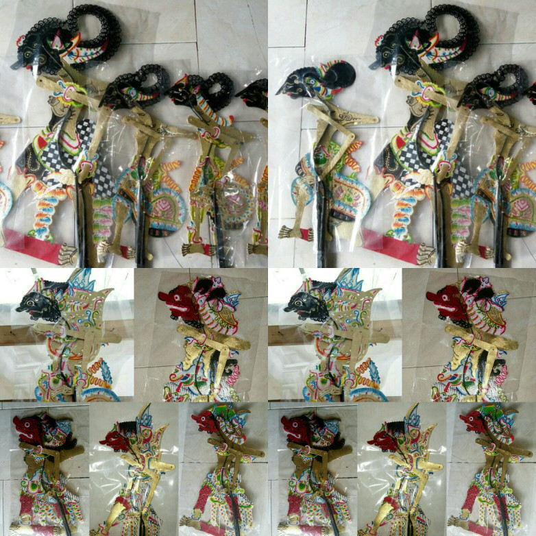 SET WAYANG KULIT PANDAWA LIMA KURAWA DAN RAMAYANA