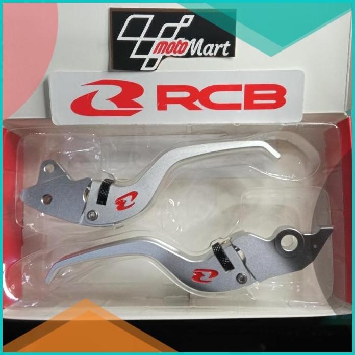 Handle Rem set E+ Lever by RCB original Honda Beat Street SILVER 07D35