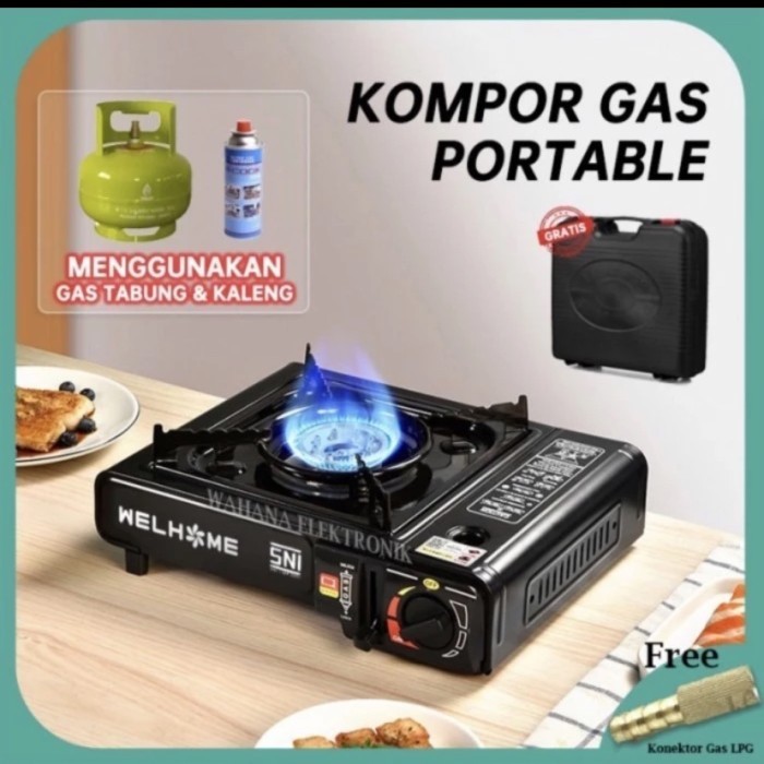 Asli.. Kompor Portable Happy Fun Kompor Piknik Murah Gas Tabung
