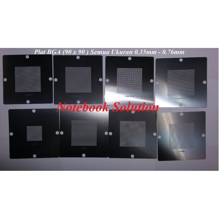 

Plat BGA Stencil 90 X 90 Mm Universal 8 Pcs (0.30 Mm - 0.76 Mm ) CHP