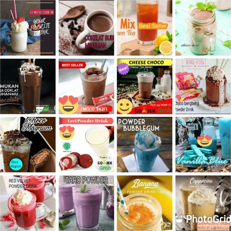 

Bubuk Minuman 1kg rasa , buah, teh, kopi ada lebih dari 60 Rasa bubuk minuman Viral 1kg