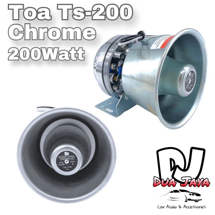 Toa Polisi Mobil Federal Signal Corporation TS 200 Chrome Universal