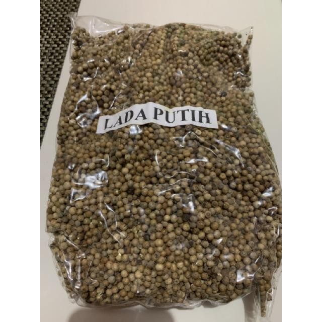 

Lada Putih 1 Kg Original Tanpa Cucian Pemutih /Merica Butir Terlaris 100 % Original