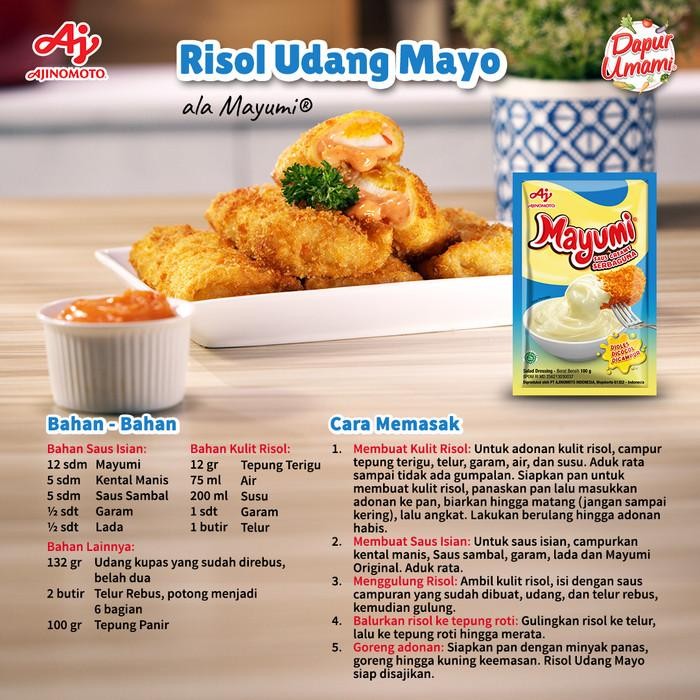 

Mayumi Mayonaise Saus Mayo Original 100G (10Pcs) New 100 % Original