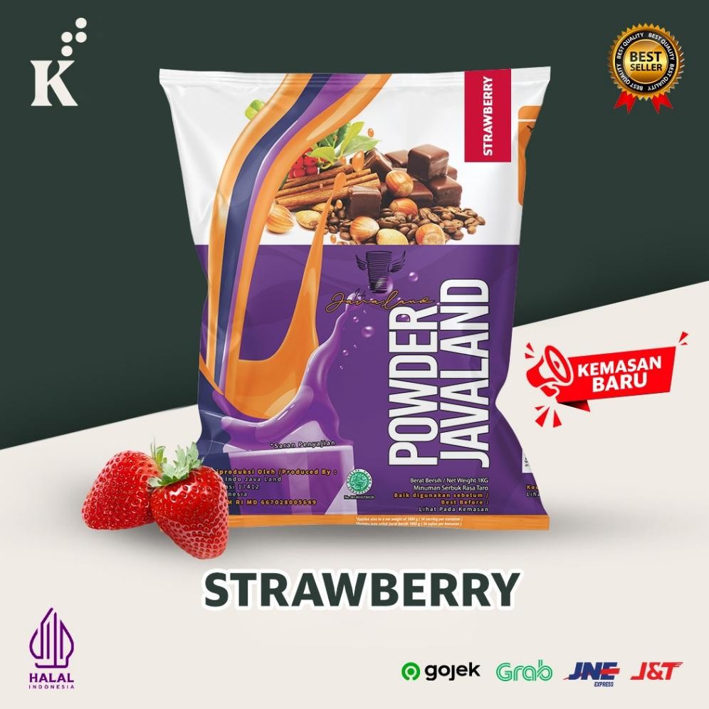 

Bubuk Minuman Bubble Powder Drink Strawberry 1kg