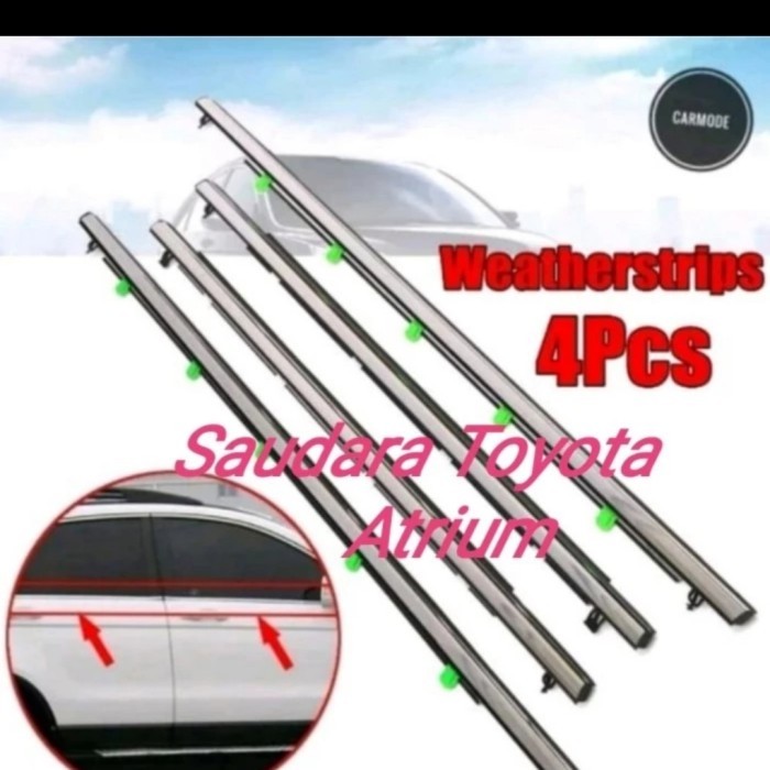 PELIPIT LIST KARET KACA LUAR HONDA CRV GEN 4 2013 2014 2015 2016 4 PCS