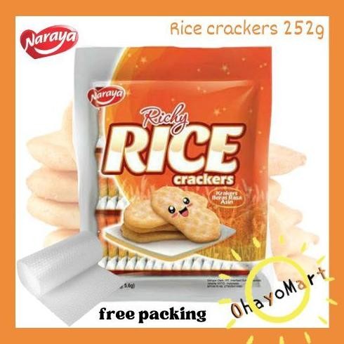 

Naraya Richy rice/ krakers beras/ crackers rice/ snack ringan "naraya" 252grm