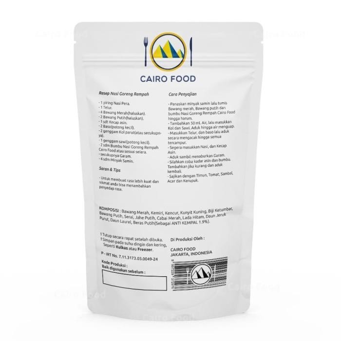 

Bumbu Nasi Goreng Rempah Cairo Food - 1 Kg New 100 % Original