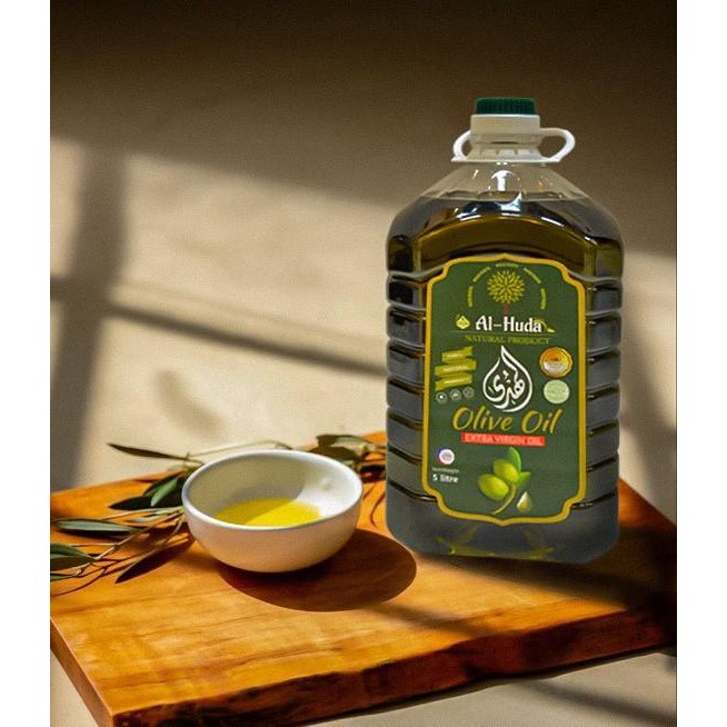 

Olive Oil / Minyak Zaitun Turki Al Huda Extra Virgin Oil 5 Liter New 100 % Original
