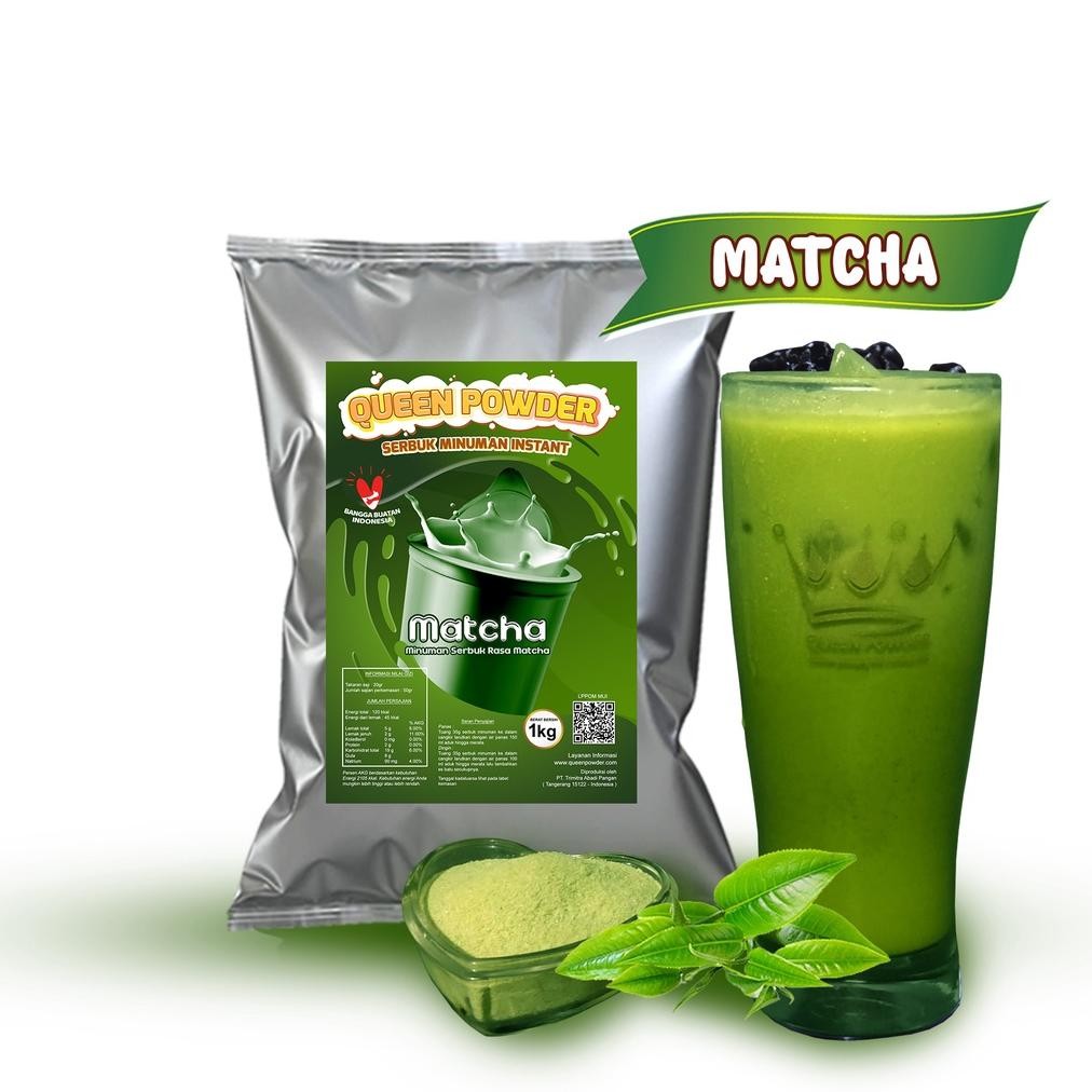 

Bubuk Minuman Queen Powder Pum Rasa Matcha 1Kg