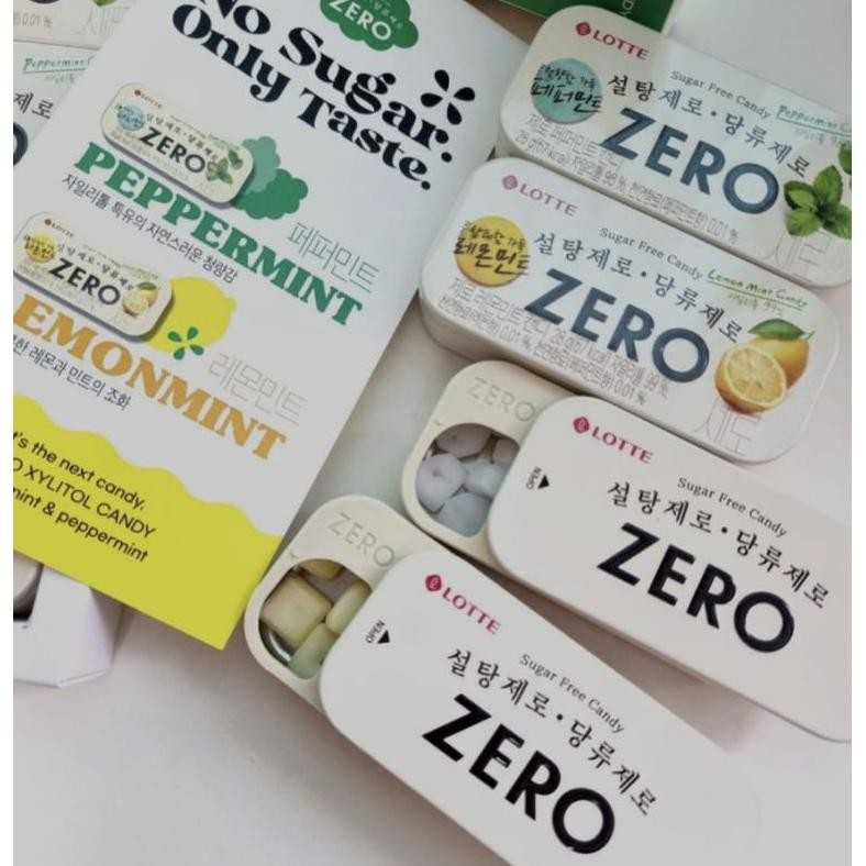 

Lotte Zero Candy Permen Sugar Free Japan Korea Bebas Gula