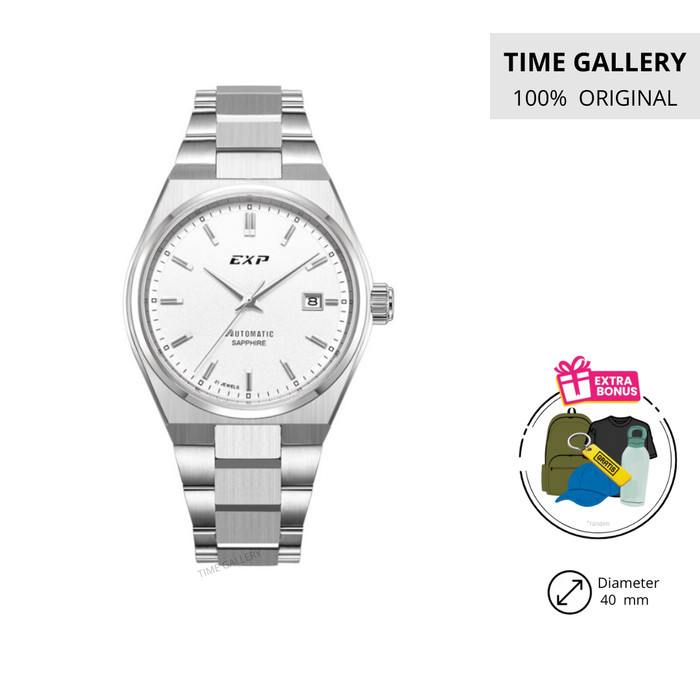 Jam Tangan Pria Expedition E 6857 MA BSSSL Automatic Silver Dial Stainless Steel Strap