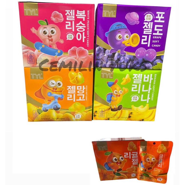 

TYL Gummy Candy 20g x 20Bungkus Gummy Candy Aneka Rasa Buah