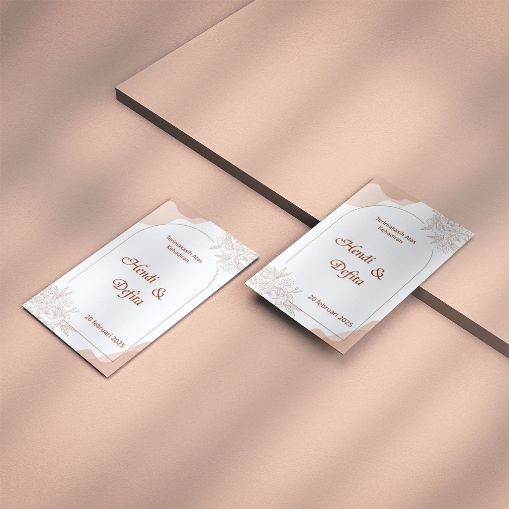 Kartu ucapan terimakasih - kartu ucapan - Kartu souvenir