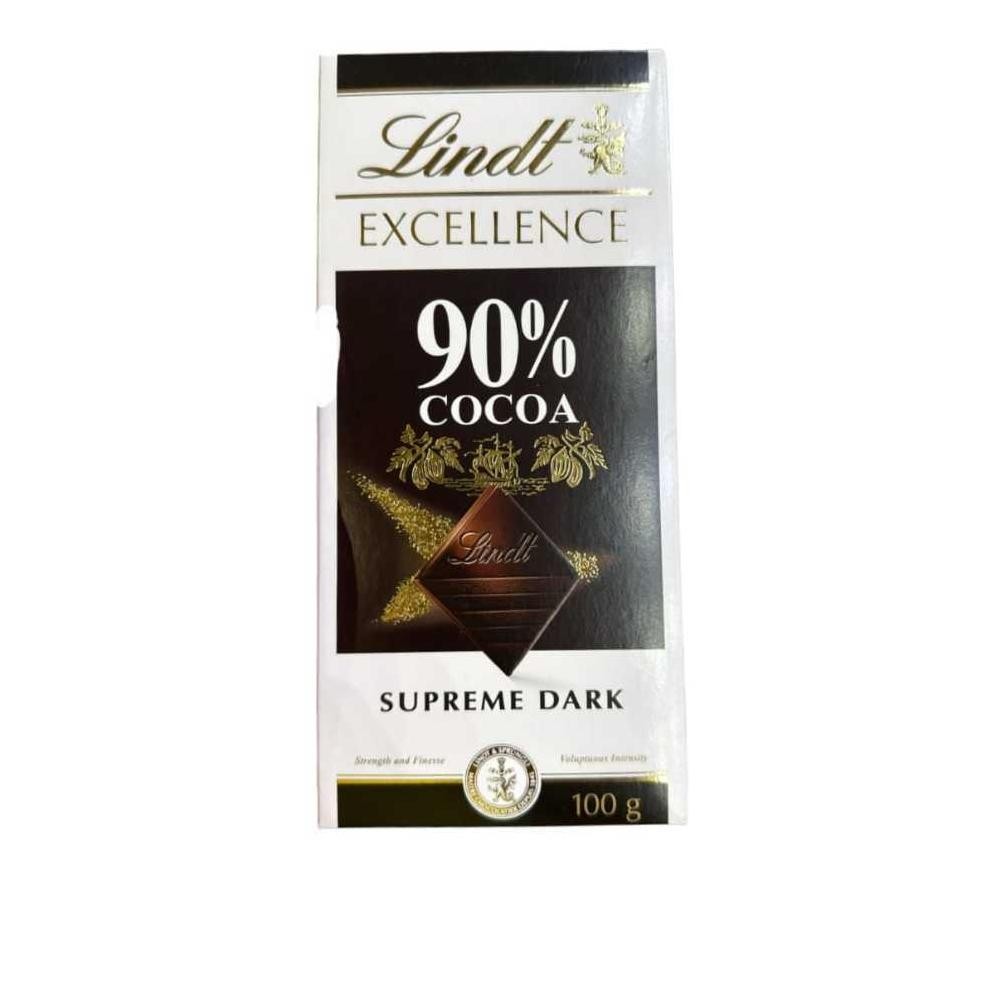 

CLEARANCE SALE - Lindt Excellence 90% 70% Orange Sea Salt Cocoa Dark 100 Gram