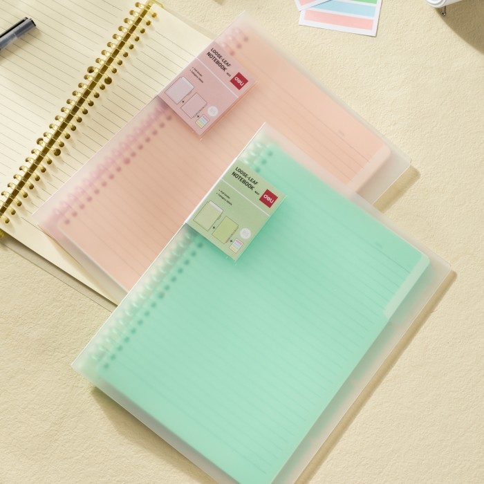 

Deli Buku Catatan Binder / Loose Leaf Notebook 60 Halaman EN021