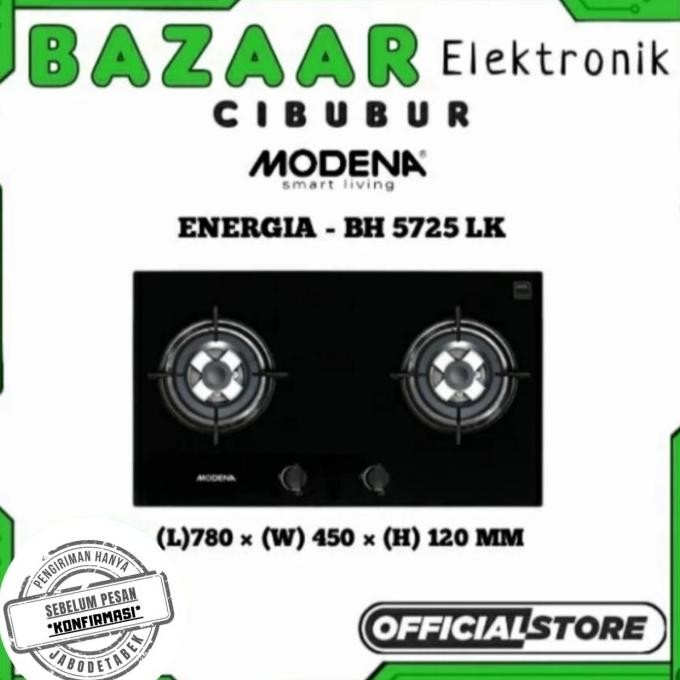 KOMPOR TANAM MODENA 2 TUNGKU BH5725LK BH 5725 LK BH-5725LK