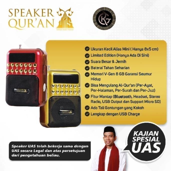 Speaker Uas Ustadz Abdul Somad Spiker Murottal Al Quran terlaris