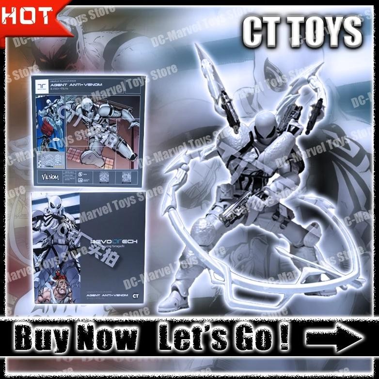 Ct Toys Spiderman Agent Venom Amazing Yamaguchi Figure Miles Morales Agent Anti Venom Anime Action F