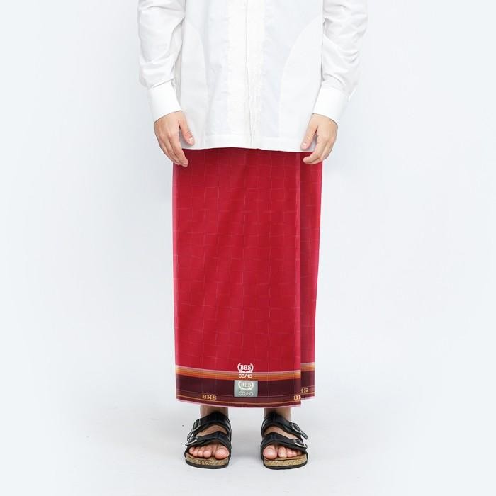 Sarung Bhs Cosmo Silver Motif K26 Prc Merah New 100 % Original