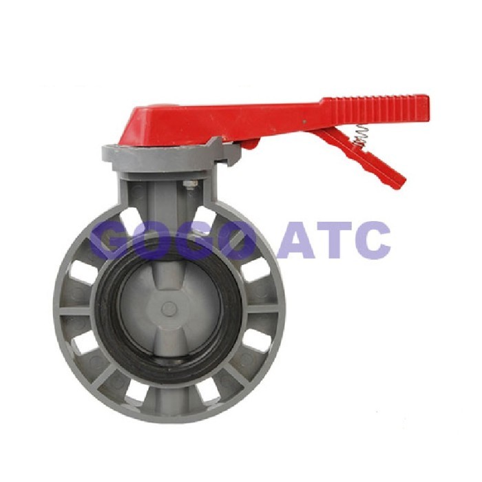 UPVC Clip type butterfly valve DN 315 mm UPVC manual butterfly valve plastic butterfly valve pipelin