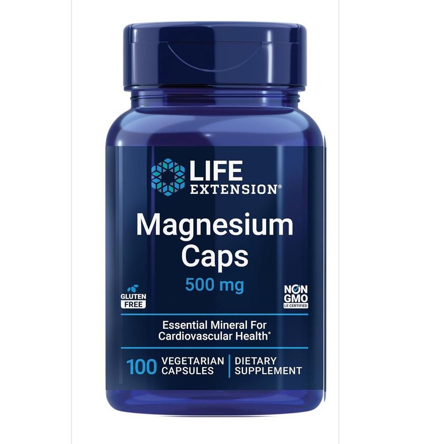Life Extensions Magnesium Citrate 100mg 100 180 Magnesium Caps 500mg ___chioma
