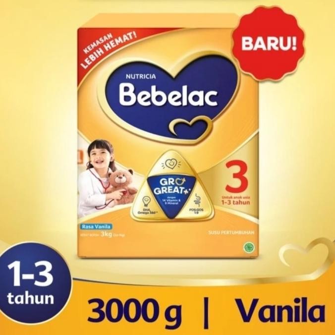 Bebelac 3 Vanilla 3000 gram / Vanila 3000 g (3 x 1000 gr) 0 VIP