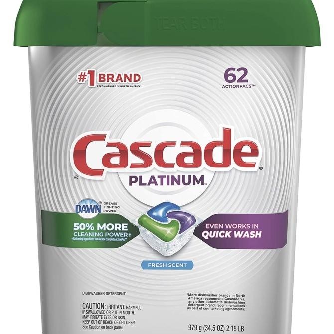 Cascade Platinum Dishwasher Pods Actionpacs Dishwasher Detergent ___chioma