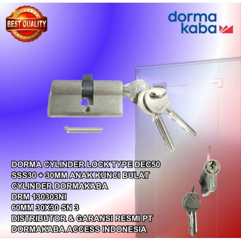 Kunci Pintu Kaca Bawah US 10 DormaKaba/Dorma/Dorma Kaba+Cylinder Dorma 60mm
