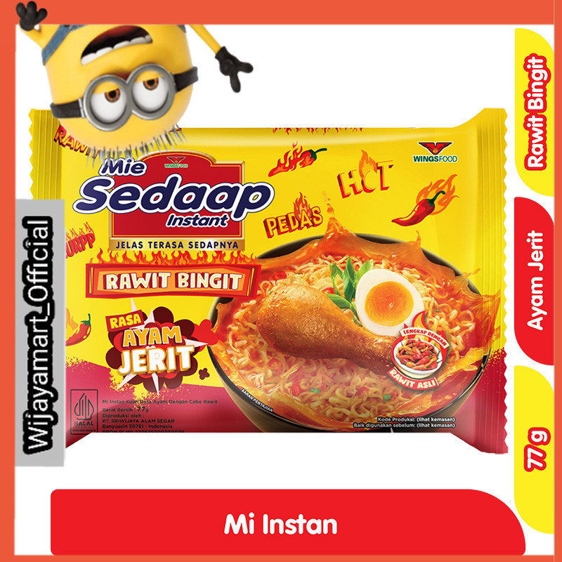 

Sedaap Mi Instan Ayam Jerit Rawit 77 g