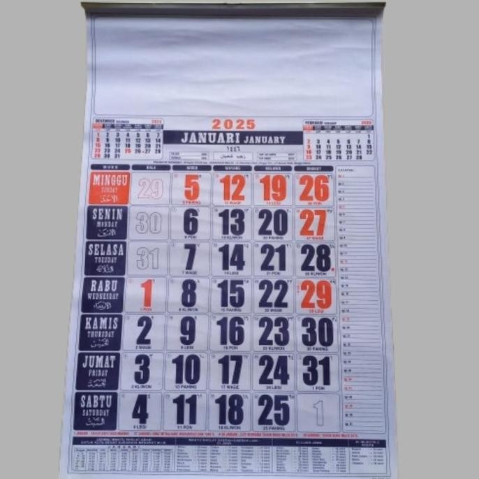 

best produk] Kalender Dinding Tahun 2025