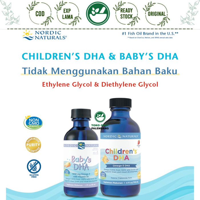 NORDIC NATURALS CHILDREN BABY DHA FISH OIL ANAK BAYI VITAMIN LIQUID