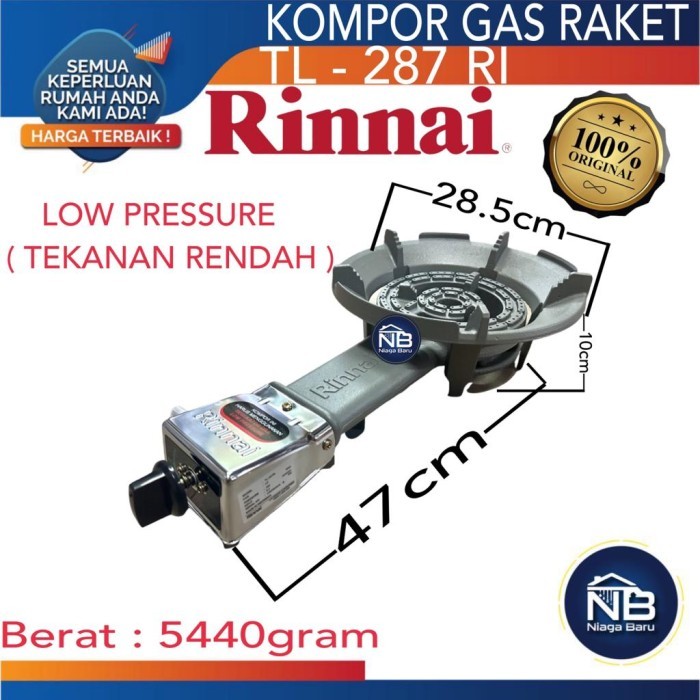 SHMUEL RINNAI KOMPOR GAS 1 TUNGKU KOMPOR KOMERSIL KOMPOR MAWAR RINAI TL 287