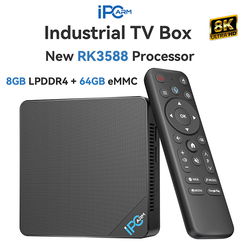 Beelink IPC-R TV Box Android 12, Rockchip RK3588 8GB DDR4 64GB eMMC Hitam